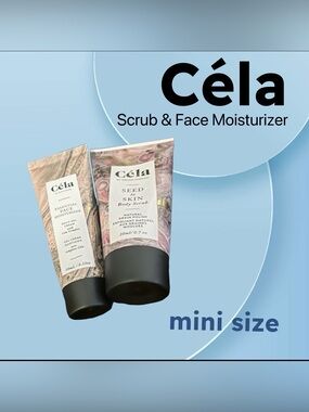 🇨🇦🆕NWOB CÉLA | MINI | Set Hydrate & Exfoliate - Scrub & Face Moisturizer